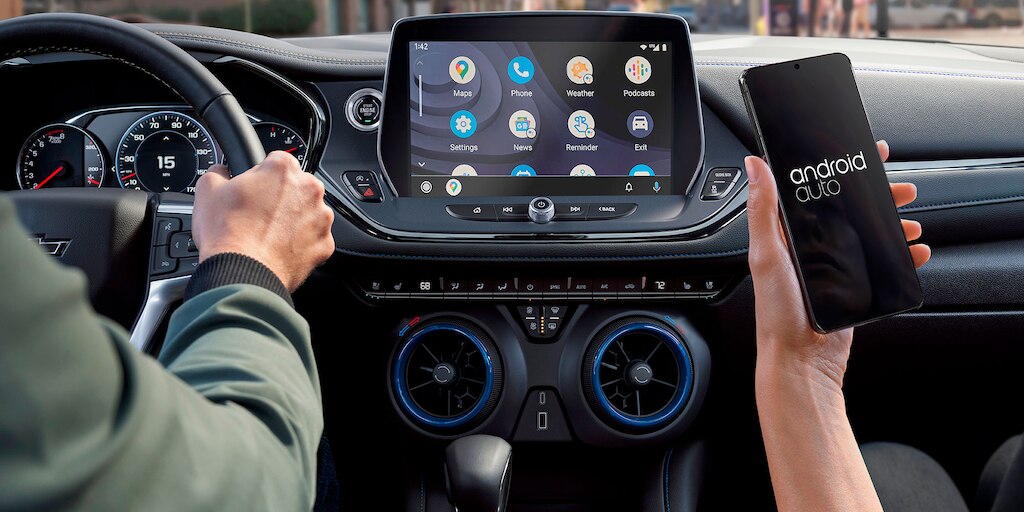 Wireless Phone projection con Android Auto y Apple CarPlay para Chevrolet Blazer 2023, camioneta mediana